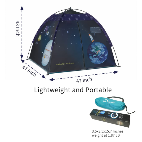 Space World Play Tent-Kids Galaxy Dome Tent Playhouse for Boys and Girls Imaginative Play-Astronaut Space for Kids Indoor and Outdoor Fun, Perfect Kid’s Gift - Image 7